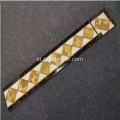 Microcrystalline Kristal Emas Disepuh Brick Stone Corner Line